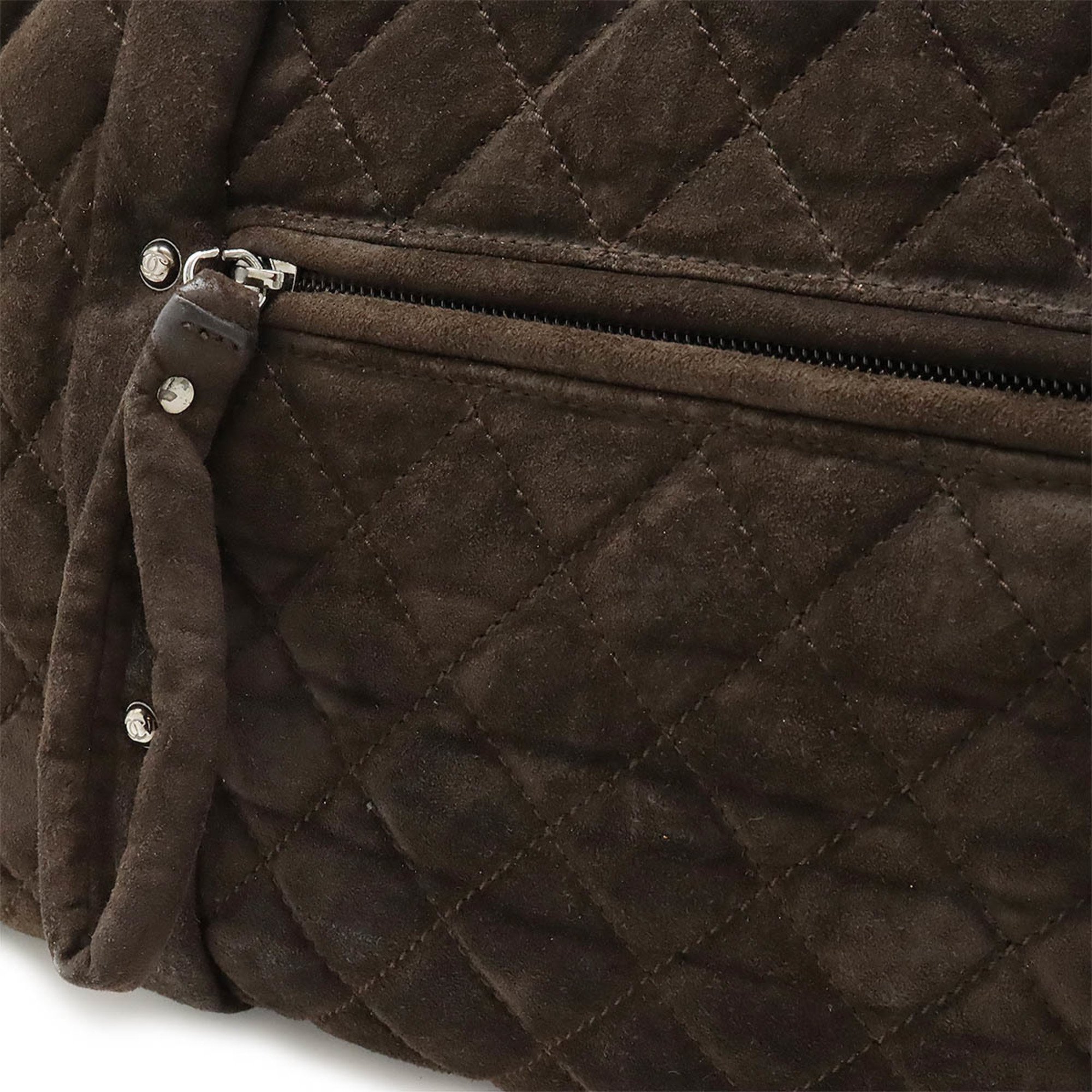 Chanel Women's Suede Tote Bag Brown,Dark Brown