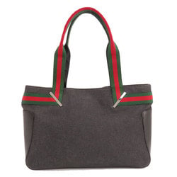 Gucci 73983 Sherry Line Handbag Denim Women's