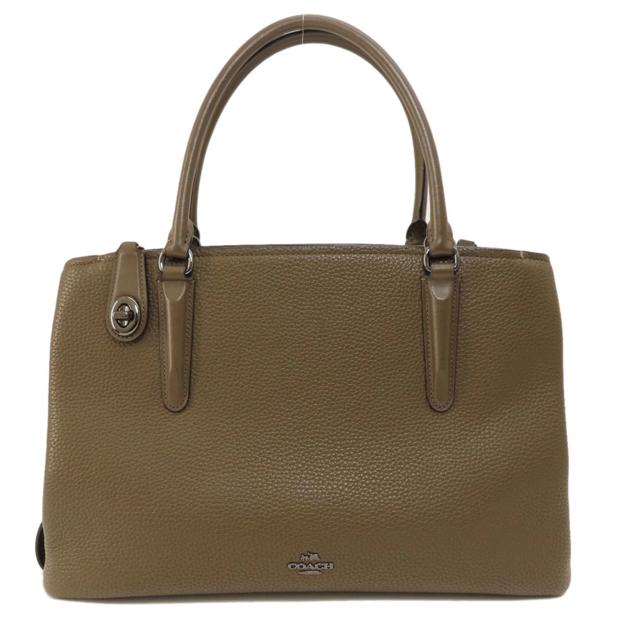 Coach 57276 Brooklyn Carryall Tote Bag Leather Women's