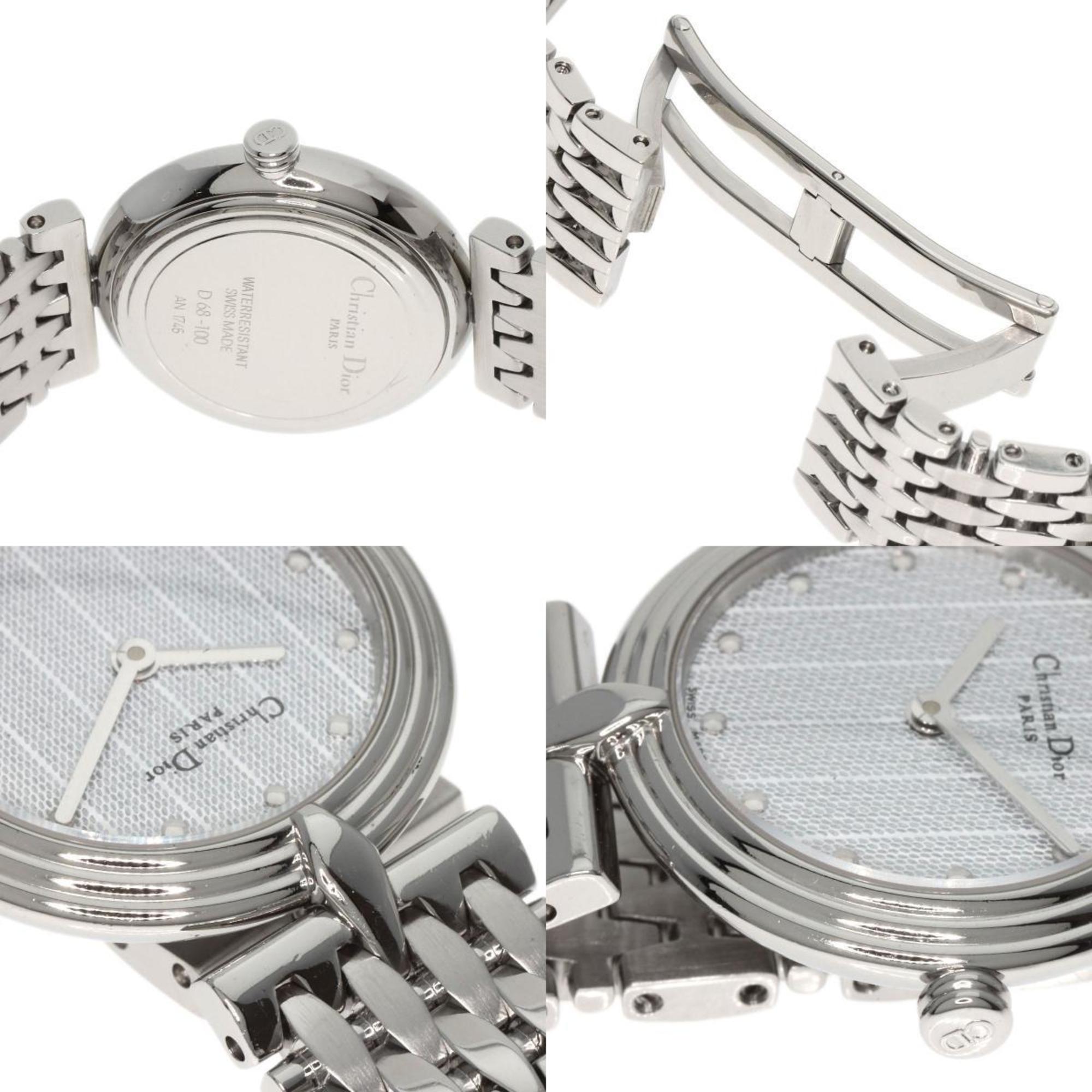 Christian Dior D68-100 Watch Stainless Steel SS Ladies