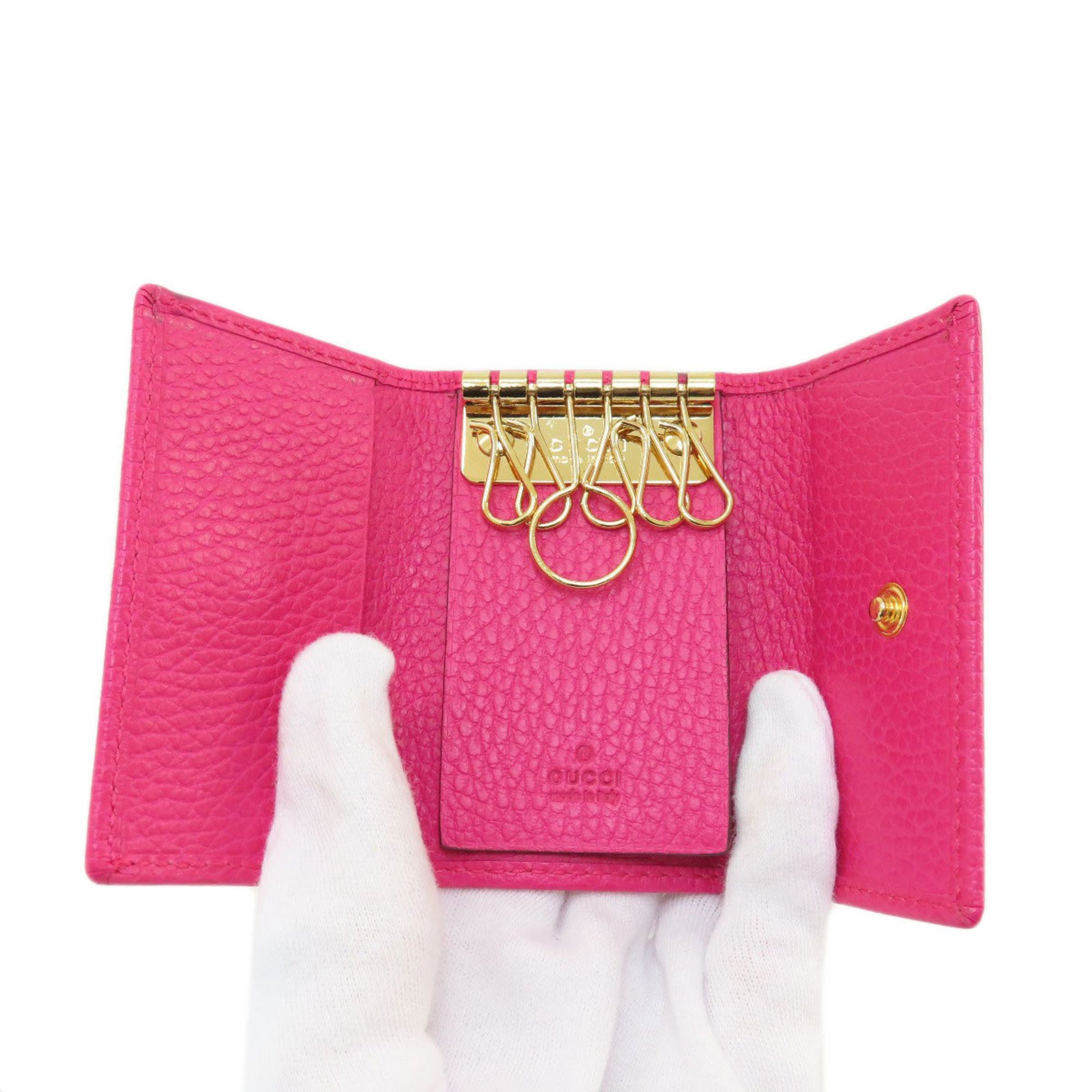 Gucci 456118 GG Marmont Leather Key Case for Women
