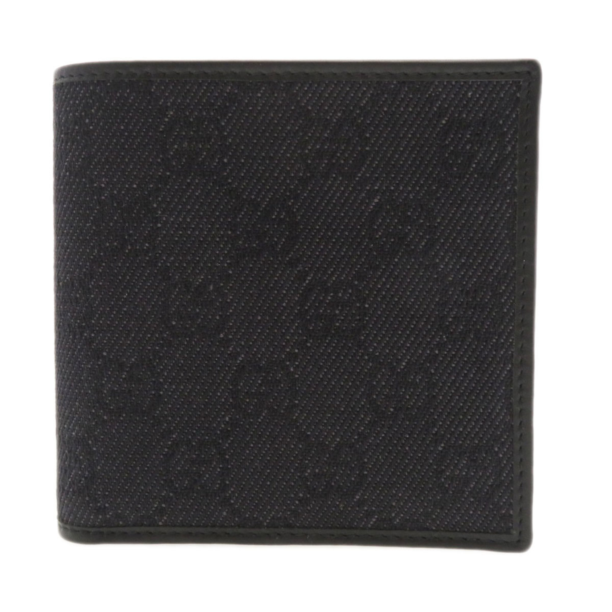 Gucci GG Bi-fold Wallet Canvas Leather Men's