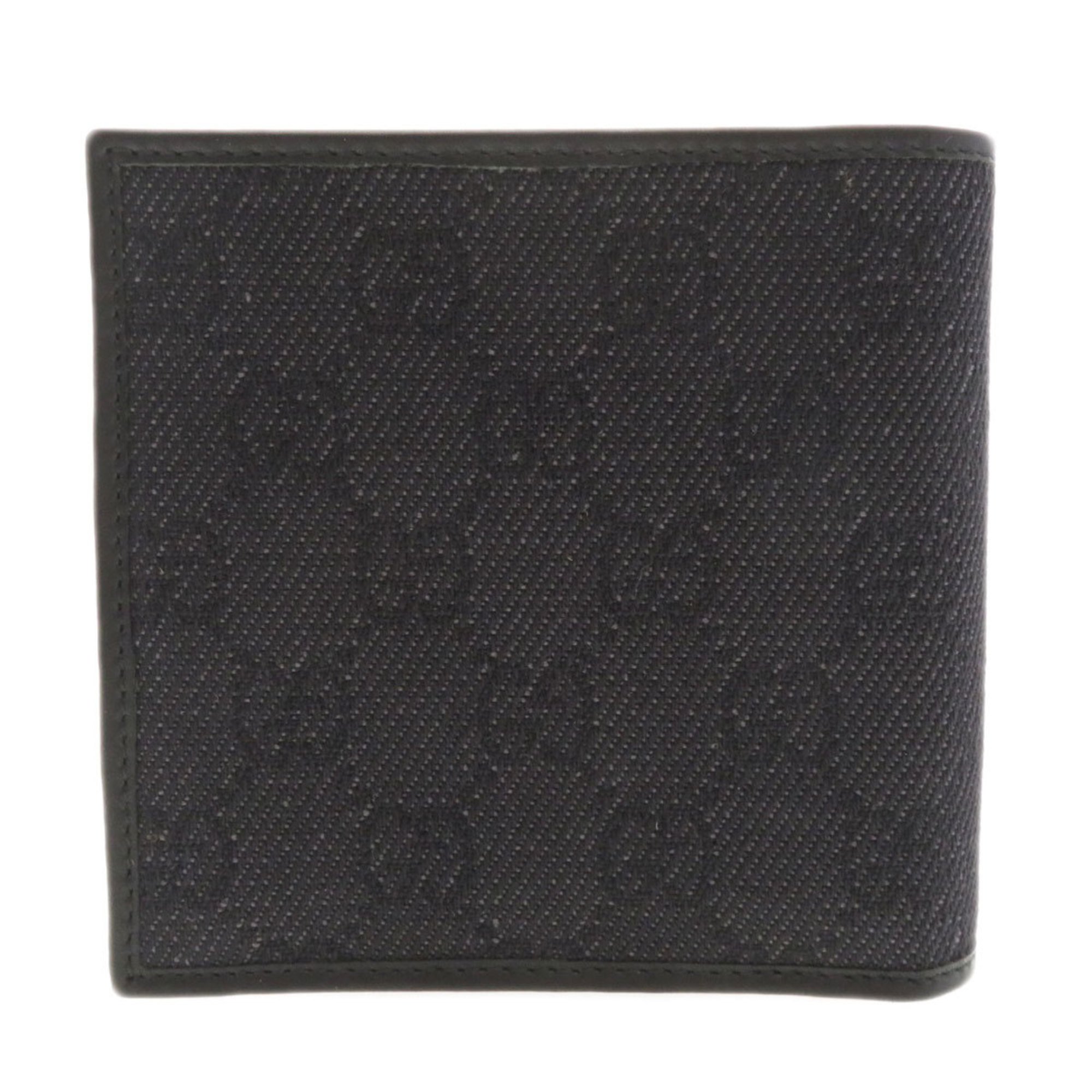 Gucci GG Bi-fold Wallet Canvas Leather Men's