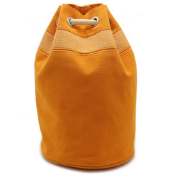 HERMES Hermes Sac Marine Recif MM Shoulder Bag Canvas Orange Beige