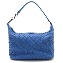 BOTTEGA VENETA Bottega Veneta Intrecciato Shoulder Bag Leather Blue 239988