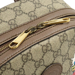 GUCCI GG Supreme Disney collaboration Donald Duck backpack PVC leather khaki beige brown 552884