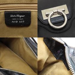 Salvatore Ferragamo Gancini hardware handbag leather ladies