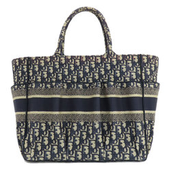 Christian Dior Trotter Pattern Tote Bag Canvas Women's