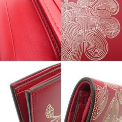 Gucci 465859 Chinese New Year Bi-fold Wallet Calfskin Women's