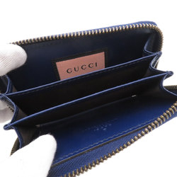 Gucci 448465 Ghost Wallet/Coin Case Calf Leather Women's
