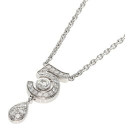 Chanel No.5 Diamond Necklace K18 White Gold for Women