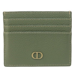 Christian Dior metal business card holder/card case leather ladies