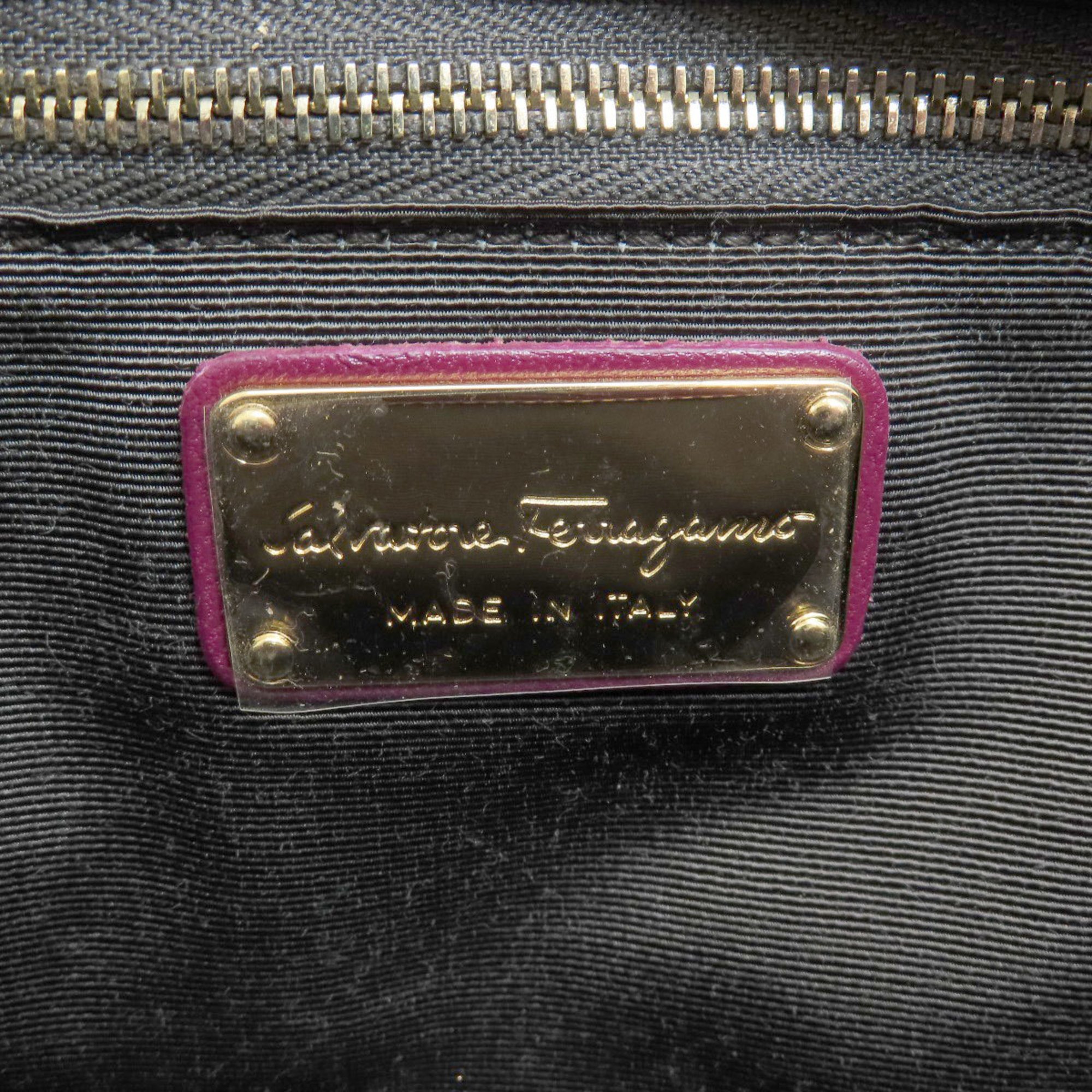 Salvatore Ferragamo Vara Ribbon Tote Bag Leather Women's