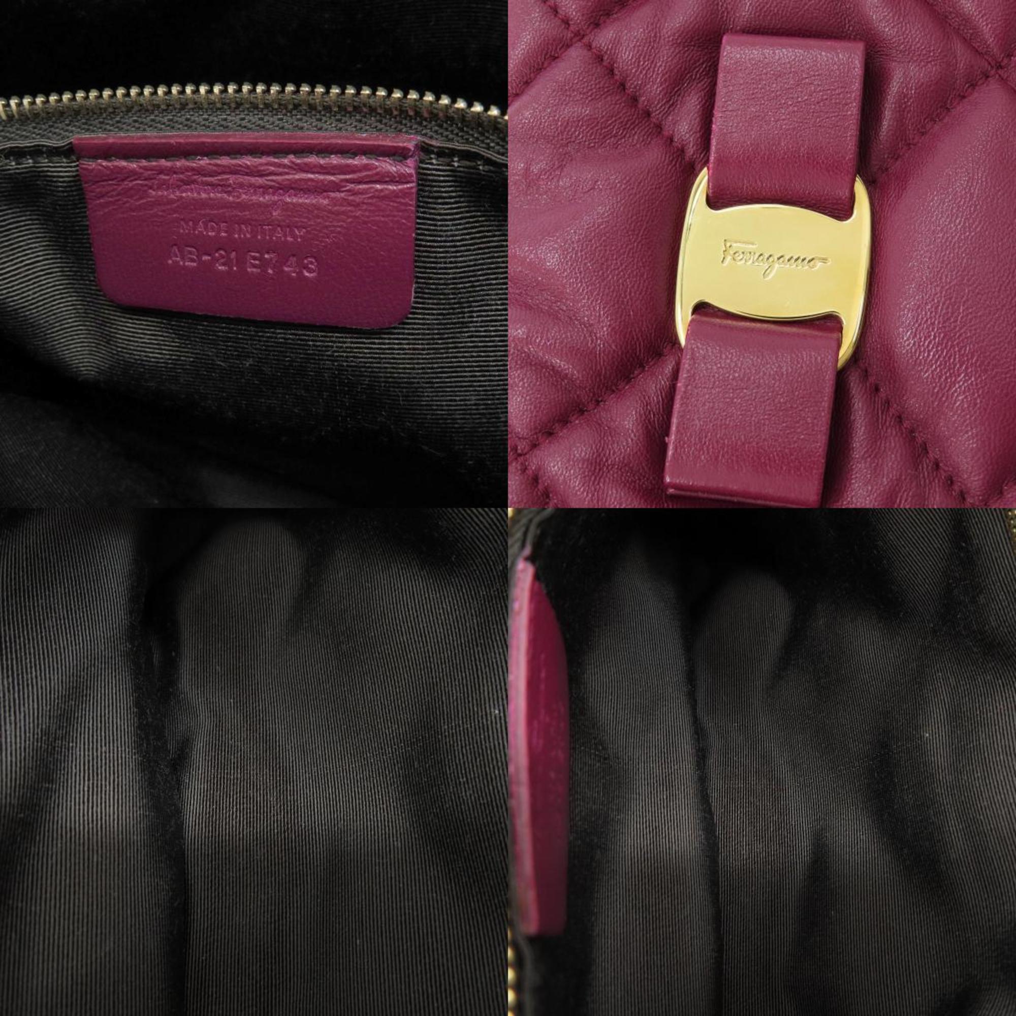 Salvatore Ferragamo Vara Ribbon Tote Bag Leather Women's