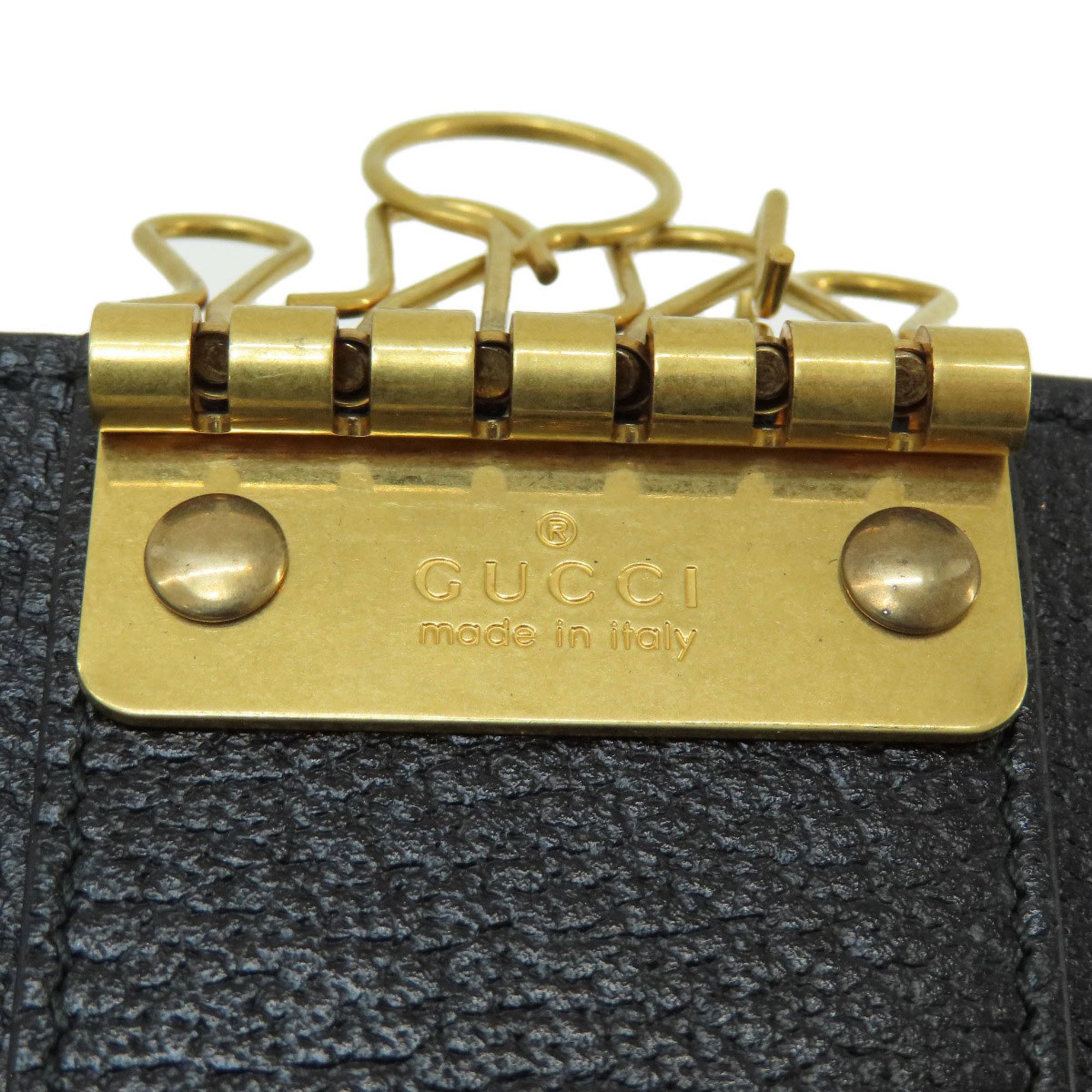 Gucci 435297 Sherry Line Leather Key Case for Women