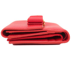 Salvatore Ferragamo Vara Ribbon Bi-fold Wallet Leather Women's