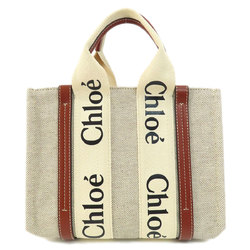 Chloé Chloe Woody Small Handbag Canvas Women's
