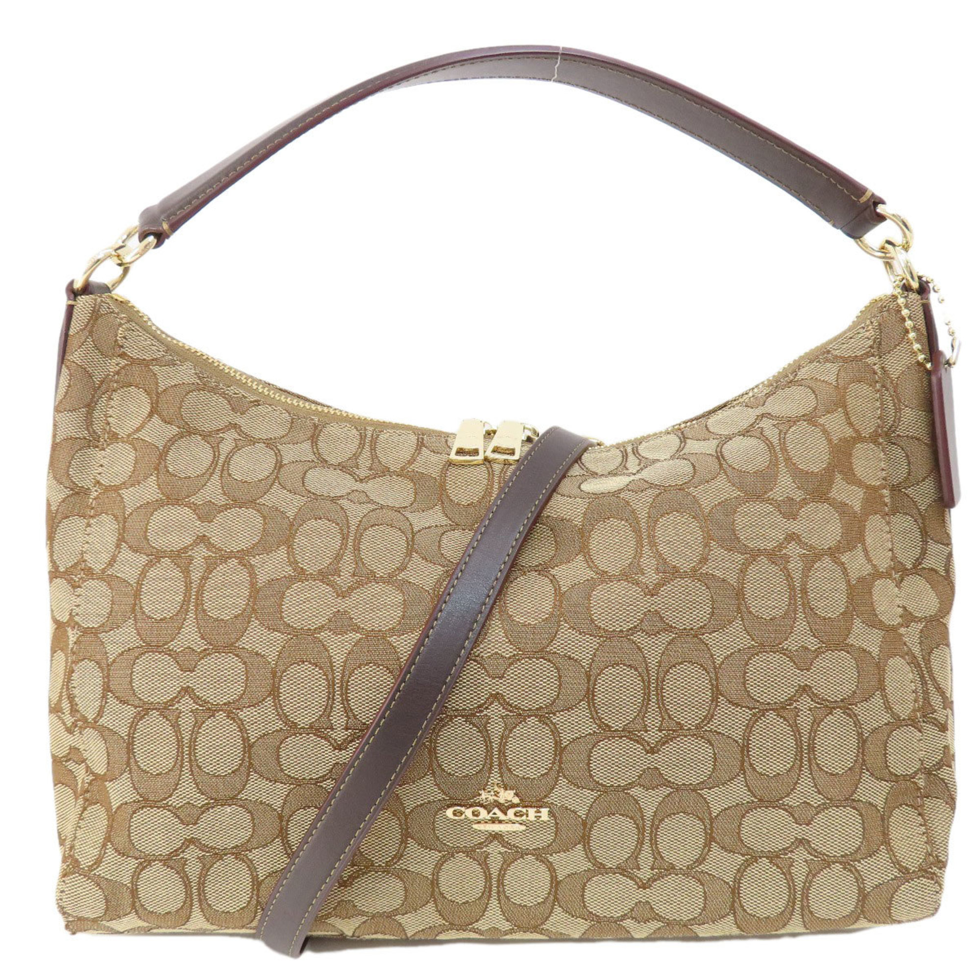 Coach F58284 Signature Shoulder Bag Canvas Women's