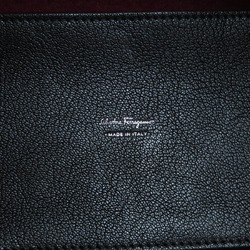 Salvatore Ferragamo handbag felt leather ladies