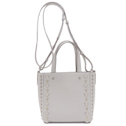 Jimmy Choo Pegasi Studded Handbag Leather Women's