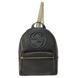 Gucci 536192 Soho Interlocking G Backpack/Daypack Leather Women's