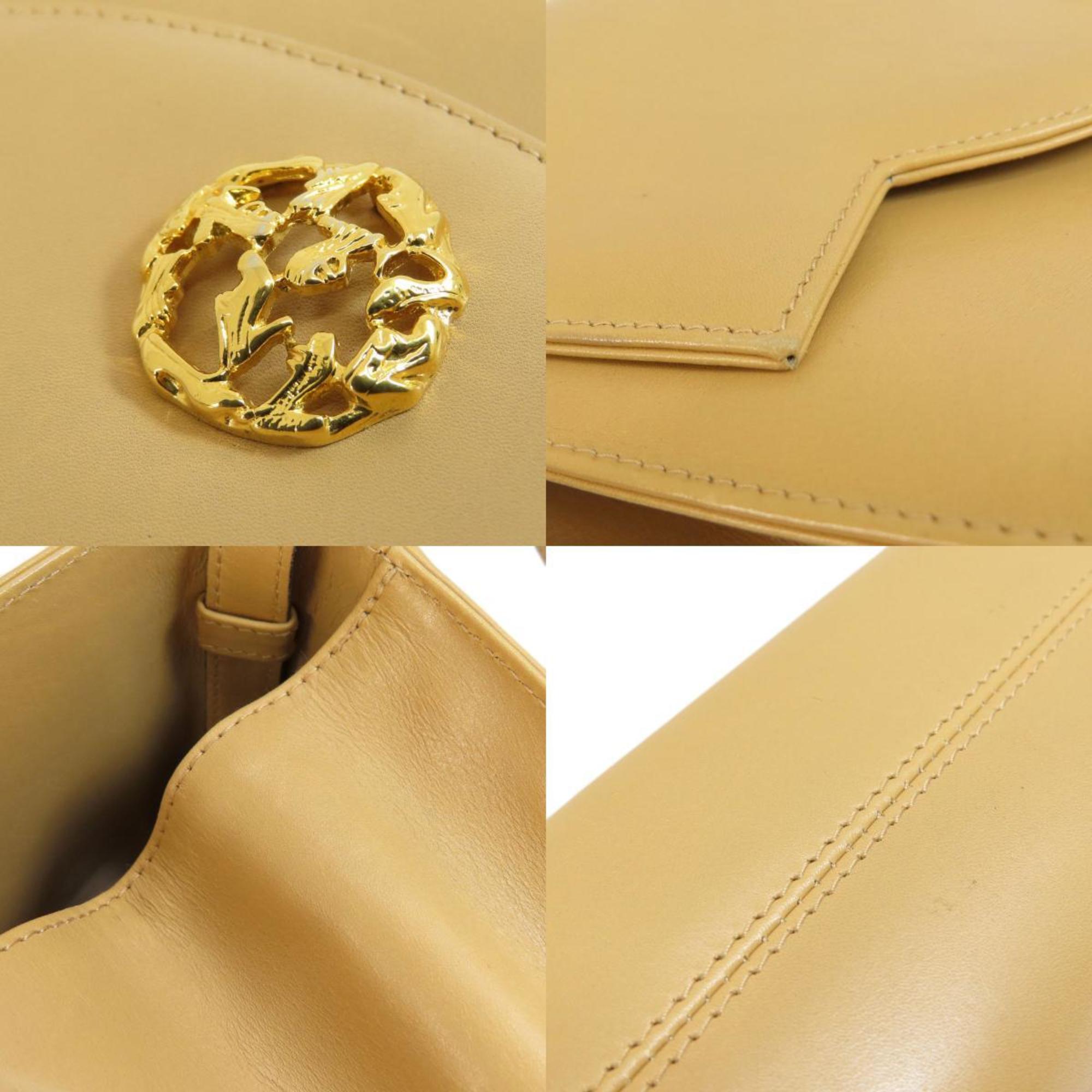 Salvatore Ferragamo Design Shoulder Bag Leather Women's
