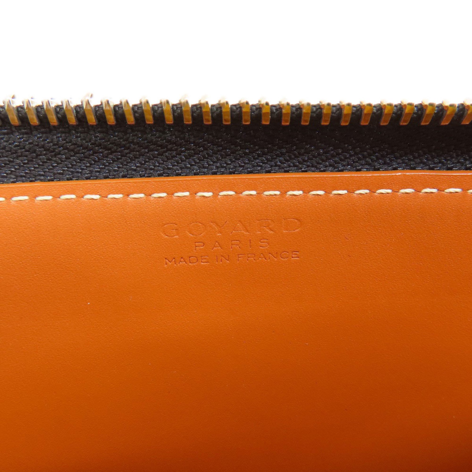 Goyard Zip GM Herringbone Pattern Long Wallet for Women
