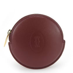 Cartier Wallet/Coin Case L3000462 Must Line Leather Bordeaux Accessories Women Men CARTIER