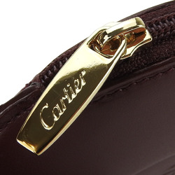 Cartier Wallet/Coin Case L3000462 Must Line Leather Bordeaux Accessories Women Men CARTIER