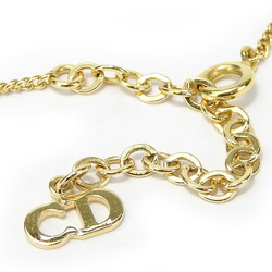 Christian Dior Necklace Metal Gold Plated Women's