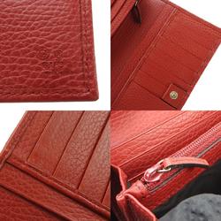 Gucci Bi-fold Wallet 346058 GG Canvas Beige Red Long Women's GUCCI