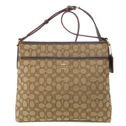 Coach F58285 Signature Shoulder Bag Canvas Women's