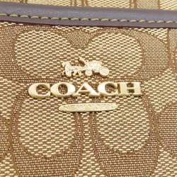 Coach F58285 Signature Shoulder Bag Canvas Women's