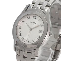 Gucci 5500M Watch Stainless Steel SS Men's