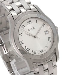 Gucci 5500M Watch Stainless Steel SS Men's