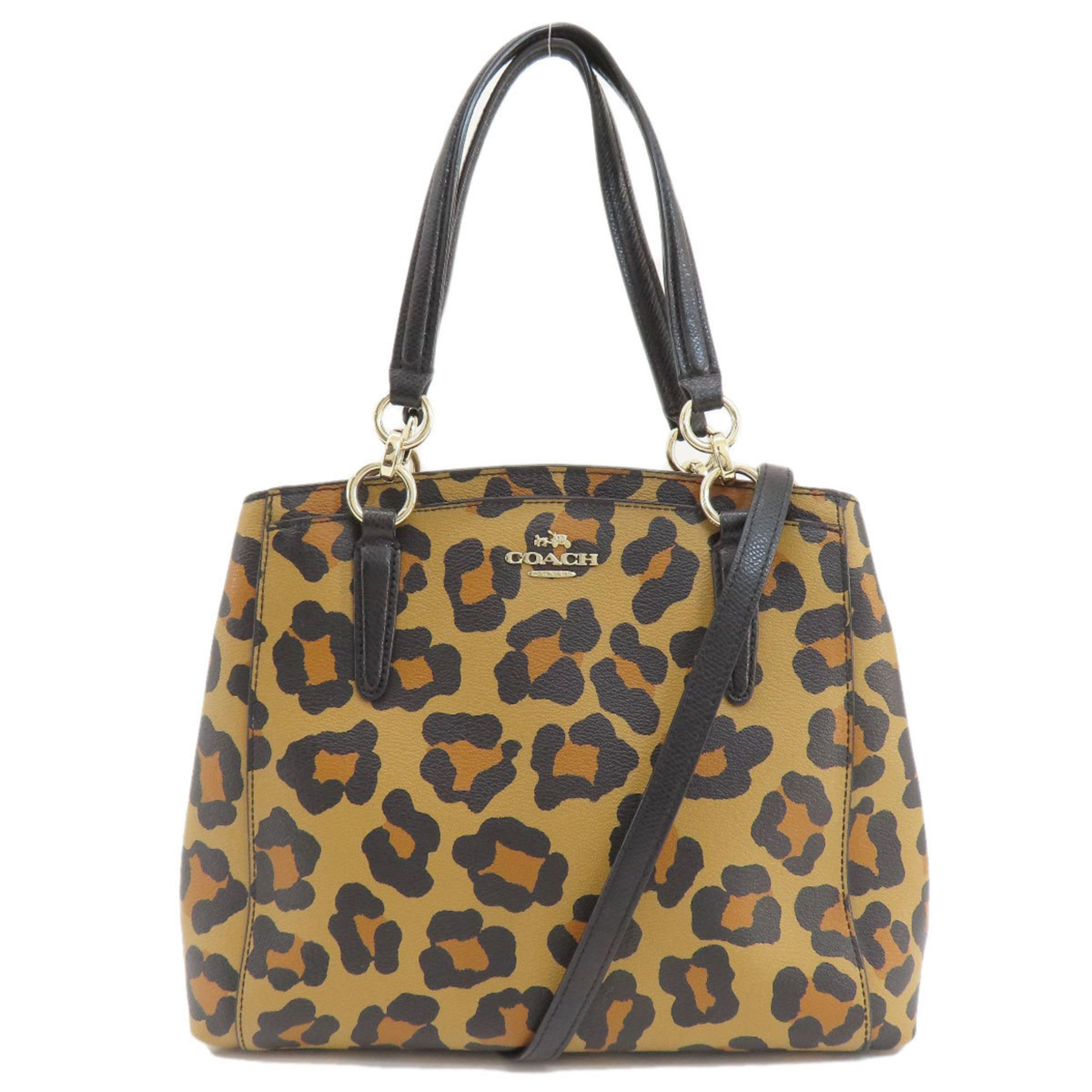 Coach F36212 Leopard Print Handbag for Women