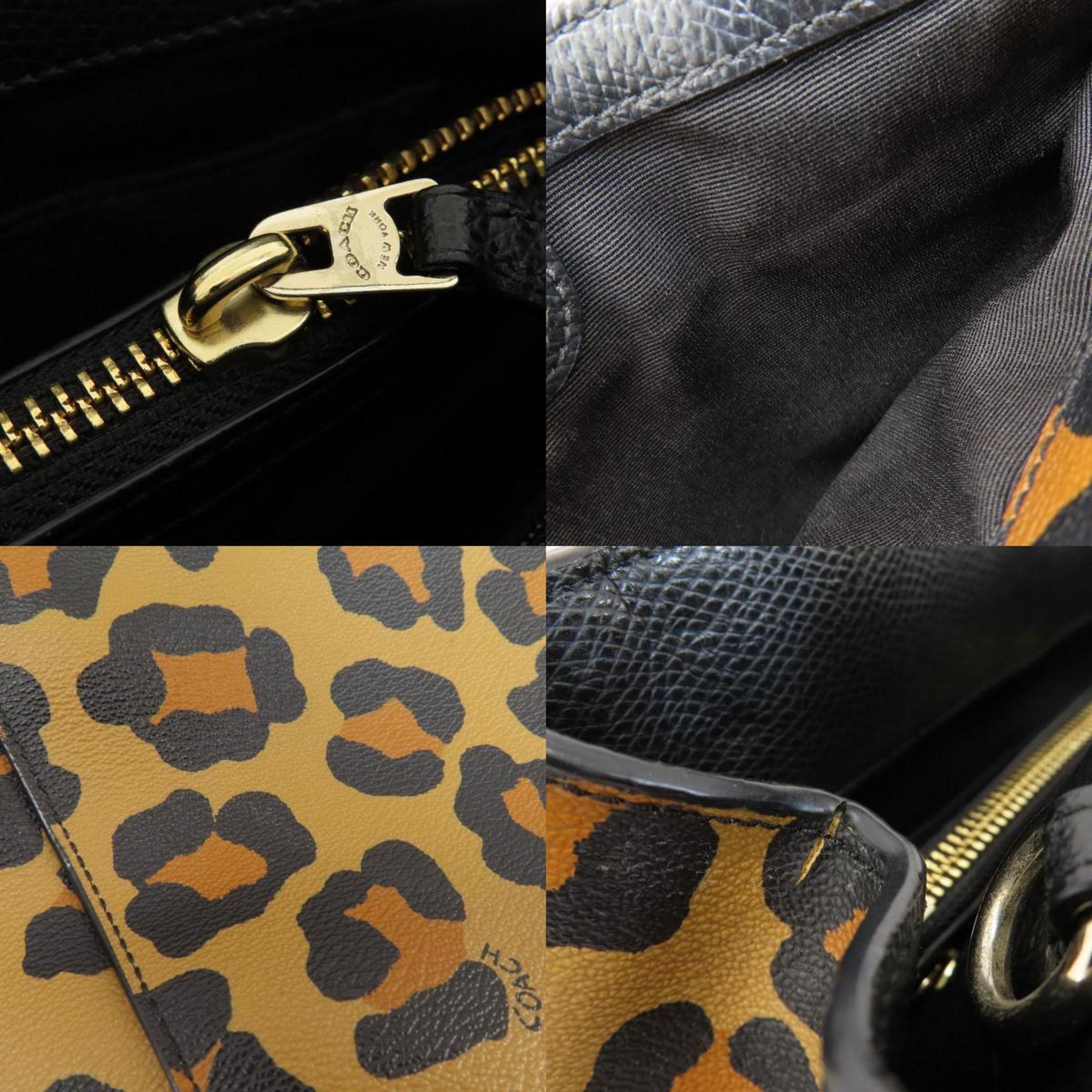 Coach F36212 Leopard Print Handbag for Women