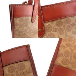 coach signature handbag leather ladies