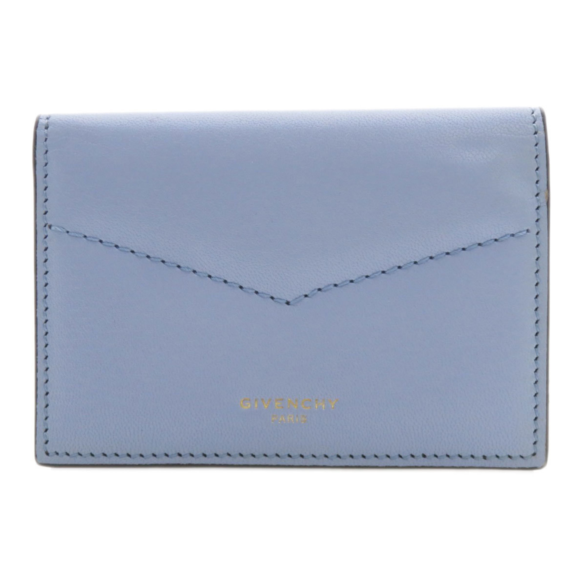 Givenchy motif business card holder/card case in calf leather for women