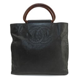 Chanel Coco Mark Tote Bag Caviar Skin Women's