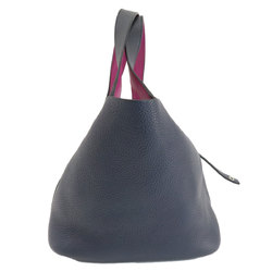 Hermes Picotin Lock MM Blue Nuit Rose Purple Handbag Taurillon Women's
