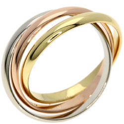 Cartier Trinity SM #51 Ring, K18 Yellow Gold, K18WG, K18PG, Women's