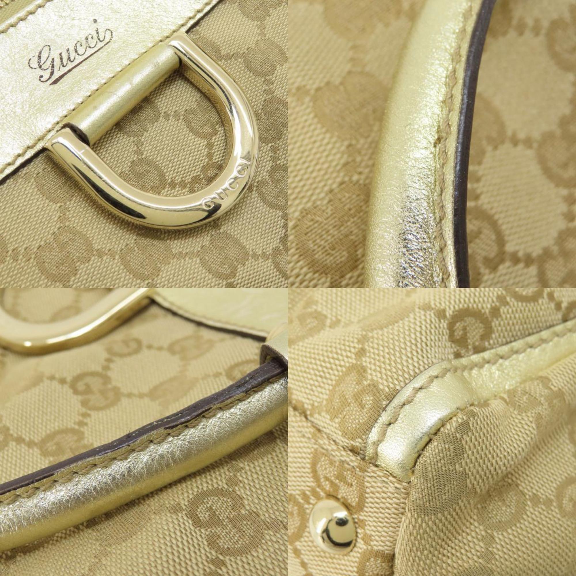 Gucci 189831 GG Pattern Tote Bag Canvas Women's