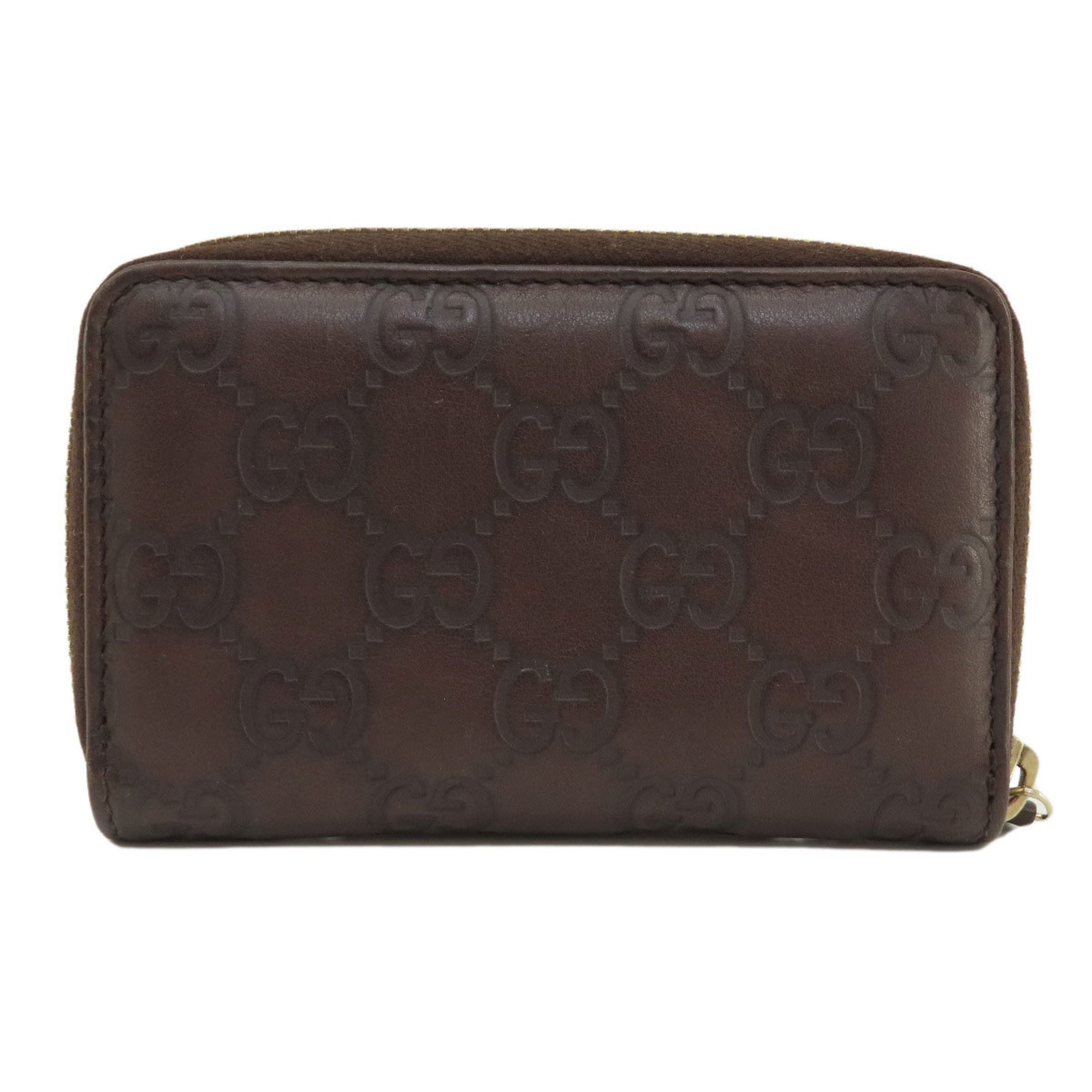 Gucci 255452 Guccissima GG pattern wallet/coin case leather ladies