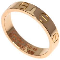 Cartier Love Ring #48 Ring, K18 Pink Gold, Women's