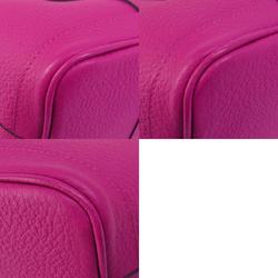 Hermes Garden TPM Rose Purple Veau Country Handbag Leather Women's