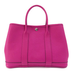Hermes Garden TPM Rose Purple Veau Country Handbag Leather Women's