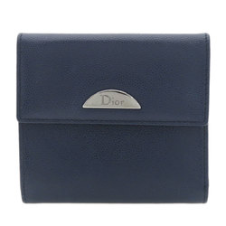 Christian Dior metal fittings bi-fold wallet leather ladies