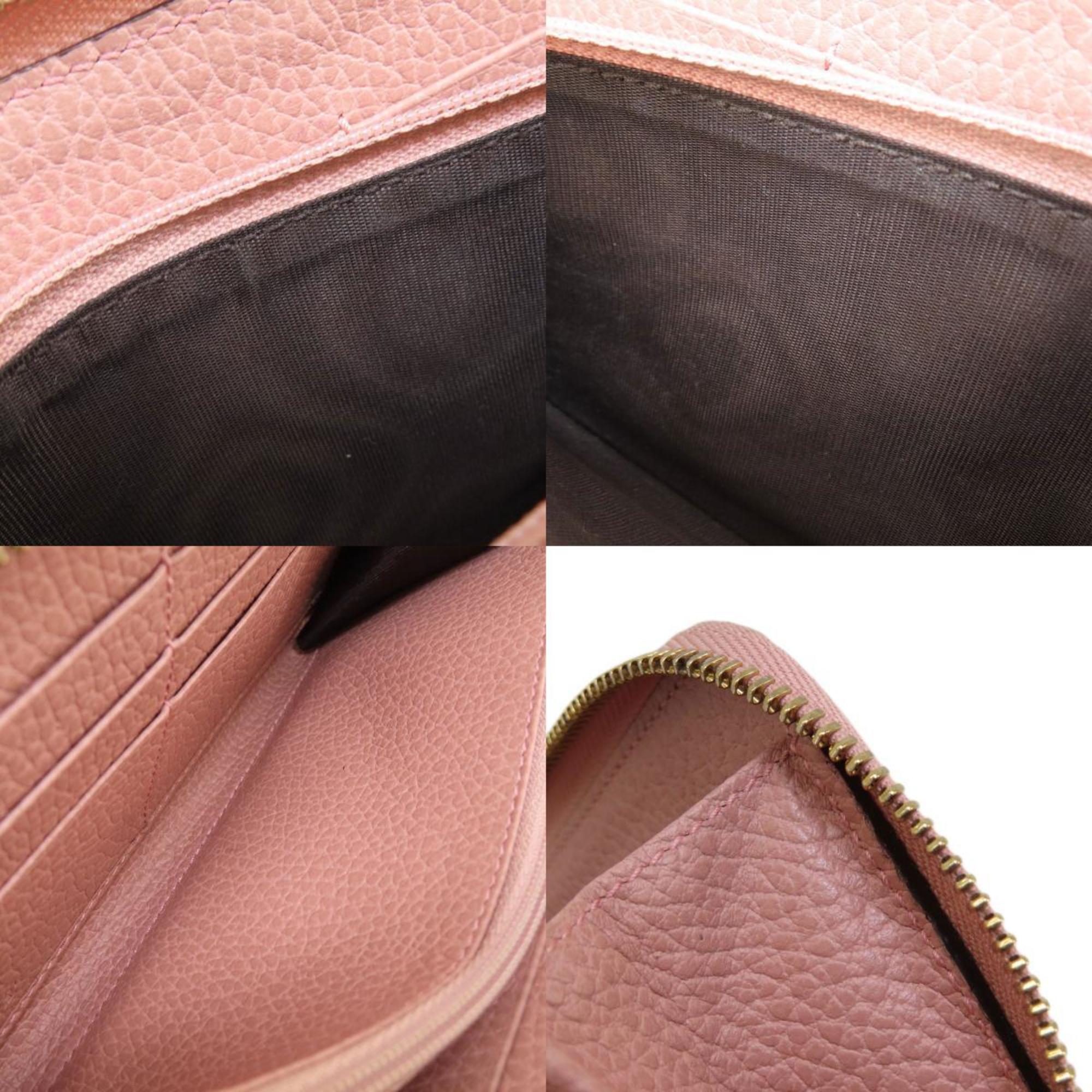 Gucci 449347 Interlocking G Long Wallet Leather Women's