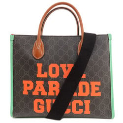 Gucci 680956 LOVE PARADE GUCCI GG Handbag Coated Canvas Women's